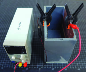 An adjustable AC to DC transformer which can handle a range of 0 to 10 V output for E-Etching